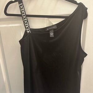 INC International Concepts rhinestone Black Top Medium